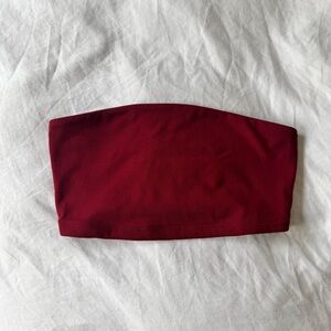 Wild Fable Burgundy Bandeau Top